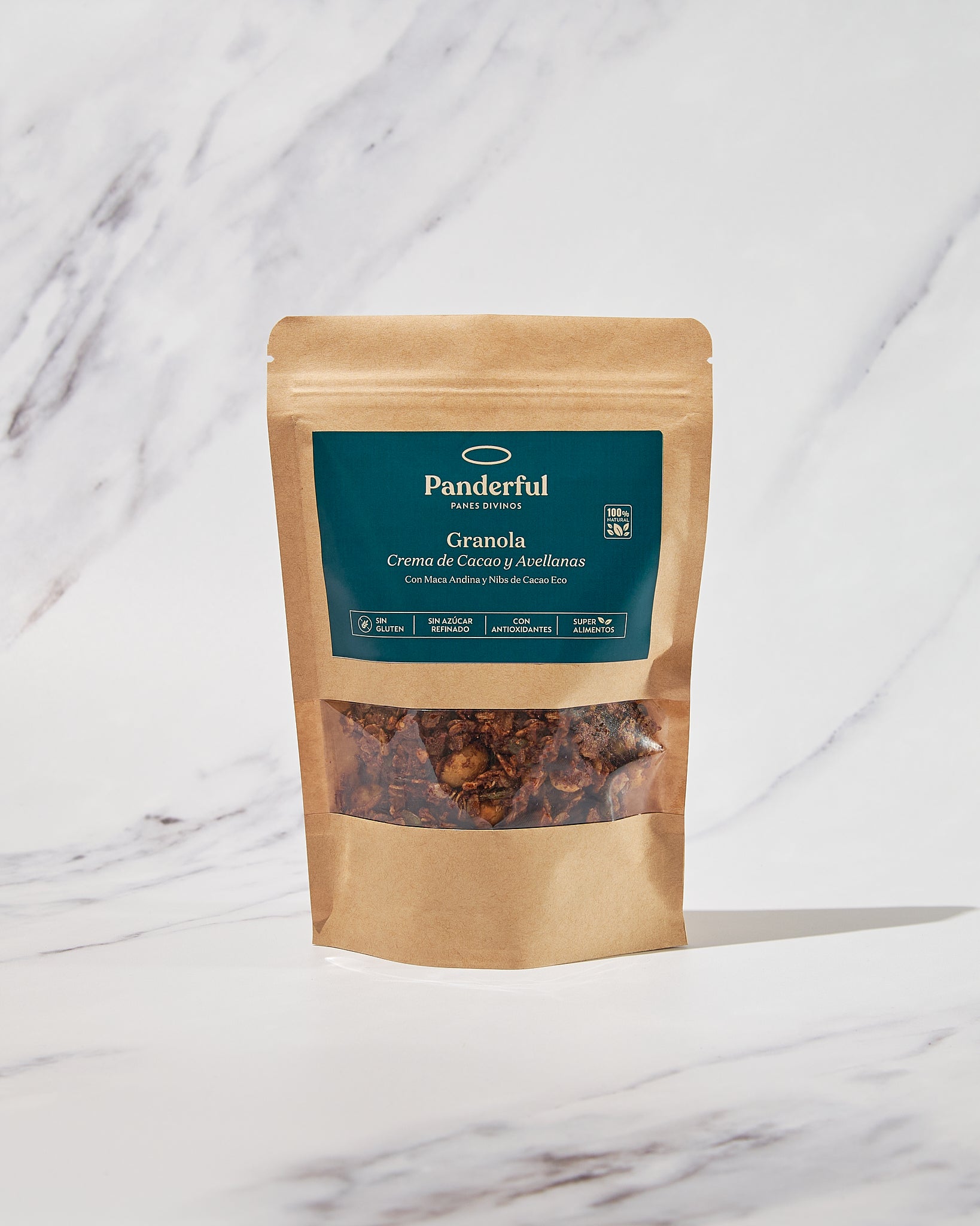Granola con crema de cacao y avellanas